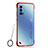 Cover Crystal Trasparente Rigida Cover H02 per Oppo Reno4 5G Rosso