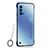 Cover Crystal Trasparente Rigida Cover H02 per Oppo Reno4 Pro 5G Blu