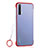 Cover Crystal Trasparente Rigida Cover H02 per Realme X3 SuperZoom Rosso