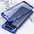 Cover Crystal Trasparente Rigida Cover H02 per Samsung Galaxy A80 Blu