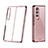 Cover Crystal Trasparente Rigida Cover H02 per Samsung Galaxy Z Fold3 5G Oro Rosa