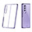 Cover Crystal Trasparente Rigida Cover H02 per Samsung Galaxy Z Fold3 5G Viola