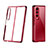 Cover Crystal Trasparente Rigida Cover H02 per Samsung Galaxy Z Fold4 5G Rosso