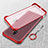 Cover Crystal Trasparente Rigida Cover H02 per Xiaomi Redmi 8A Rosso