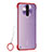 Cover Crystal Trasparente Rigida Cover H02 per Xiaomi Redmi K30 5G Rosso