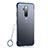 Cover Crystal Trasparente Rigida Cover H03 per OnePlus 7T Pro 5G Blu