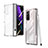 Cover Crystal Trasparente Rigida Cover H03 per Samsung Galaxy Z Fold2 5G Chiaro