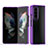 Cover Crystal Trasparente Rigida Cover H03 per Samsung Galaxy Z Fold3 5G Viola