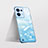 Cover Crystal Trasparente Rigida Cover H04 per Oppo Reno9 Pro 5G Blu