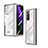 Cover Crystal Trasparente Rigida Cover H04 per Samsung Galaxy Z Fold2 5G Argento