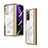 Cover Crystal Trasparente Rigida Cover H04 per Samsung Galaxy Z Fold2 5G Oro