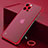 Cover Crystal Trasparente Rigida Cover H06 per Apple iPhone 13 Pro Max Rosso