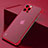 Cover Crystal Trasparente Rigida Cover H07 per Apple iPhone 14 Pro Rosso