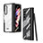 Cover Crystal Trasparente Rigida Cover H07 per Samsung Galaxy Z Fold3 5G Nero