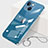Cover Crystal Trasparente Rigida Cover H09 per Apple iPhone 13 Blu