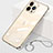 Cover Crystal Trasparente Rigida Cover H09 per Apple iPhone 13 Pro Oro