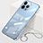 Cover Crystal Trasparente Rigida Cover H09 per Apple iPhone 14 Pro Max Blu