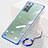 Cover Crystal Trasparente Rigida Cover JS1 per Samsung Galaxy Note 20 5G Blu