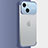 Cover Crystal Trasparente Rigida Cover QC3 per Apple iPhone 14 Blu