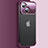 Cover Crystal Trasparente Rigida Cover QC4 per Apple iPhone 14 Plus Rosso Rosa