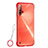 Cover Crystal Trasparente Rigida Cover S01 per Huawei Nova 5 Pro Rosso