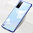 Cover Crystal Trasparente Rigida Cover S01 per Samsung Galaxy S20 5G Blu
