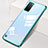 Cover Crystal Trasparente Rigida Cover S01 per Samsung Galaxy S20 Plus 5G Verde