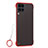 Cover Crystal Trasparente Rigida Cover S02 per Huawei Nova 6 SE Rosso