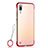 Cover Crystal Trasparente Rigida Cover S02 per Huawei P20 Rosso