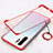 Cover Crystal Trasparente Rigida Cover S02 per Huawei P30 Pro Rosso