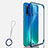Cover Crystal Trasparente Rigida Cover S03 per Huawei P20 Lite (2019) Blu