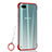 Cover Crystal Trasparente Rigida Cover S04 per Oppo R17 Neo Rosso