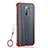 Cover Crystal Trasparente Rigida Cover S04 per Xiaomi Redmi Note 8 Pro Rosso