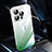 Cover Crystal Trasparente Rigida Cover Sfumato QC2 per Apple iPhone 13 Pro Verde