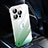 Cover Crystal Trasparente Rigida Cover Sfumato QC2 per Apple iPhone 15 Pro Max Verde