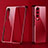 Cover Crystal Trasparente Rigida Cover Z01 per Samsung Galaxy Z Fold3 5G Rosso