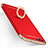 Cover Lusso Metallo Laterale e Plastica con Anello Supporto A01 per Huawei P10 Rosso