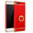 Cover Lusso Metallo Laterale e Plastica con Anello Supporto A02 per Xiaomi Mi 6 Rosso