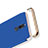 Cover Lusso Metallo Laterale e Plastica con Anello Supporto per Huawei G10 Blu