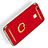 Cover Lusso Metallo Laterale e Plastica con Anello Supporto per Huawei G9 Lite Rosso