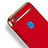 Cover Lusso Metallo Laterale e Plastica con Anello Supporto per Huawei Nova Lite Rosso