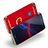 Cover Lusso Metallo Laterale e Plastica con Anello Supporto per Huawei Nova Lite Rosso