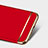 Cover Lusso Metallo Laterale e Plastica con Anello Supporto per Huawei P9 Lite Rosso