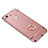 Cover Lusso Metallo Laterale e Plastica con Anello Supporto per Xiaomi Redmi Note 5A High Edition Oro Rosa