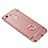 Cover Lusso Metallo Laterale e Plastica con Anello Supporto per Xiaomi Redmi Note 5A Prime Oro Rosa