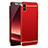 Cover Lusso Metallo Laterale e Plastica M01 per Apple iPhone X Rosso