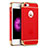 Cover Lusso Metallo Laterale e Plastica per Apple iPhone 5 Rosso