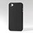 Cover Plastica Rigida In Pelle per Apple iPhone 4S Nero