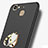 Cover Plastica Rigida Opaca con Anello Supporto A02 per Huawei Enjoy 5S Nero