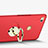 Cover Plastica Rigida Opaca con Anello Supporto A02 per Huawei Honor 8 Lite Rosso